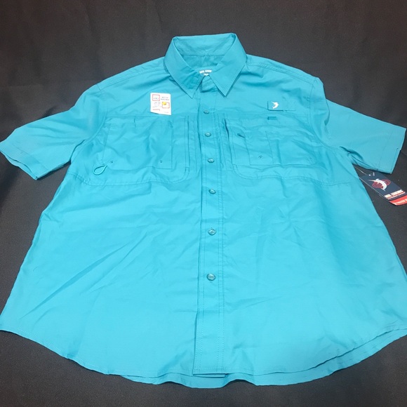 Men’s Reel Legends Salt Water Shirt M - Picture 2 of 8